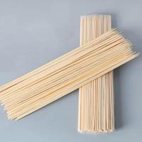 Brochettes de barbecue longues en bambou naturel de qualité alimentaire, écologiques, biodégradables, pointues, portables pour camping en extérieur et grillades au charbon de bois