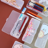 Pensil Case Net Merah Bernilai Tinggi Pensil Wanita Sederhana Jepang Sekolah Dasar Pensil Kapasitas Besar Gadis penc
