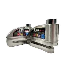 Kunci rem cakram sepeda motor 110db, kunci cakram <span class=keywords><strong>alarm</strong></span> anti Maling kunci roda keamanan warna baja tahan karat - Product Image 1