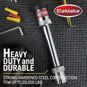 <span class=keywords><strong>Attelage</strong></span> de remorque réglable de 6 po, capacité de 16 500 lb, récepteur de 2 po, compatible avec les billes de 2-5/16 po, 2 po, 1-7/8 po, avec double goupilles antivol pour remorquage de camions et de remorques - Product Image 6