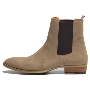 Bottes <span class=keywords><strong>Chelsea</strong></span> élégantes en <span class=keywords><strong>cuir</strong></span> véritable pour hommes chaussures d'affaires en <span class=keywords><strong>cuir</strong></span> de vachette de qualité supérieure respirantes et confortables bottes de Cowboy - Product Image 2