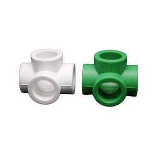 צינור pppr מתאים 90 פר אביזרי פלסטיק 4 דרך צינור המרפק Connector20-63mm - Product Image 6
