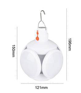 Lámpara de Camping LED Recargable, Plegable, Solar, Regulable, Portátil, para Mercado Nocturno, Senderismo, Pesca, Tienda de Campaña, Apagón, Emergencia - Product Image 5