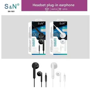 Auriculares Intrauditivos S&N SN 1061 Estéreo con Micrófono para Teléfono Móvil - Product Image 3