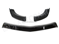 3PCS Brillant Noir Pare-chocs Avant Lèvre Menton Spoiler Splitter Lèvre Avant Pour Benz W204 2009-2014 C-CLASS