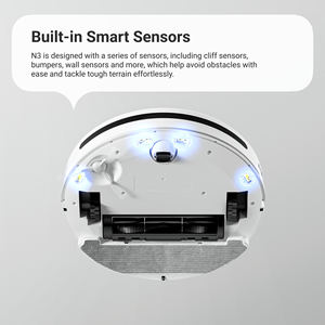หุ่นยนต์ดูดฝุ่นทำความสะอาดตัวเอง Neakasa N3 AI พร้อมฟังก์ชั่นถูพื้นแบบเปียก/แห้ง ใช้พลังงานแบตเตอรี่ สำหรับใช้ในบ้านและโรงแรม แรงดูด 4000Pa - Product Image 4