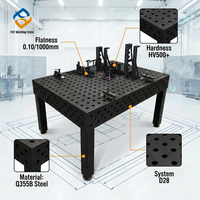 Table de soudage 3D robuste, capacité de charge 2000 kg, établi modulaire