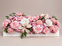 Centre de table de mariage de luxe, arrangement floral artificiel, décoration florale haut de gamme pour allée de banquet, événements et fêtes