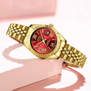 Relojes de Lujo para Mujer, Reloj de Acero Inoxidable Dorado para Dama, Reloj de Cuarzo con Correa de Acero, Envío Directo - Product Image 4