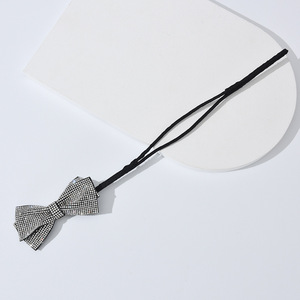 Barrette à cheveux avec nœud en strass 13 cm, accessoire pour cheveux à usage quotidien - Product Image 3