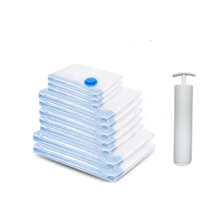 Waterproof Polyester vacuum bags for clothes storage airtight vacuum sealer bags Fabric bedding home travel to storage
