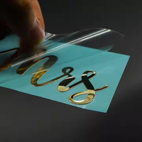 Badge autocollant ultra fin et durable en nickel, respectueux de l'environnement, avec logo personnalisé électroformé pour accessoires d'appareils intelligents