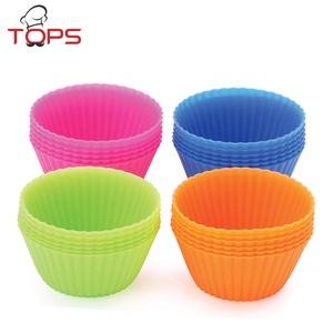 Многоразовые антипригарные силиконовые формочки для выпечки/подкладки для кексов для маффинов круглая форма для выпечки желатина, закусок, замороженных лакомств - Product Image 4