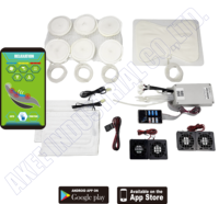 Appareil de massage pneumatique pour siège de voiture, masseur corporel intelligent de luxe, relaxation, contrôlé par application, 12V/24V, chaleur et refroidissement