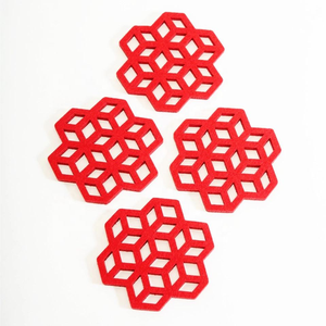 Nouvelle innovation, prix bas, sous-verre en feutre polyester classique, résistant à la chaleur, durable, taille personnalisable pour la maison et l'hôtel - Product Image 3