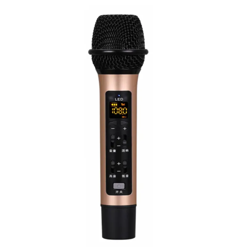Micro Không Dây Karaoke Cầm Tay, Micrô Hỗ Trợ Hát Trong Xe Hơi FM KTV Micrô Chuyên Nghiệp Cho Điện Thoại Di Động Trên Xe Hơi Cuộc Họp KTV