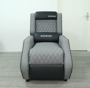 WSF 8907 Stoff-Gaming-<span class=keywords><strong>Sofa</strong></span> Ergonomisches PU-Leder-Einzelstuhl-Gamer mit Beins tütze - Product Image 3