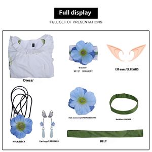 Disfraz de Cosplay de Frieren: El Final del Viaje, Conjunto de Vestuario de Anime de <span class=keywords><strong>la</strong></span> Colaboración Echo KFC, Vestido de Poliéster para Mujer Adulta, Disponible en Stock - Product Image 6