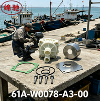 Kit de réparation de pompe à eau hors-bord de haute qualité 61A-W0078-A3-00, ensemble complet avec hélice, joint, boulons pour embarcation