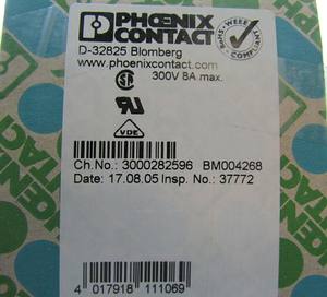 Nieuwe originele Ready PLC 10 mannelijke <span class=keywords><strong>P</strong></span>-afgedekte headers MC 1,5/<span class=keywords><strong>3</strong></span>-G-5,08 1836192 8A 300V * Exclusieve prijs * Op voorraad - Product Image 4