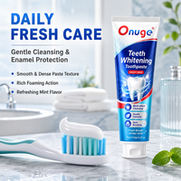 Dentifrice blanchissant Onugesmile à la menthe, formule douce, soin quotidien, apaisant pour les gencives, haleine fraîche pour les dents et les gencives sensibles