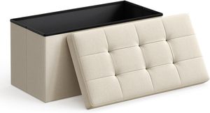 <span class=keywords><strong>Banc</strong></span> de rangement pliable, <span class=keywords><strong>coffre</strong></span> de rangement, repose-pieds - Product Image 4