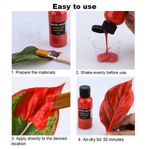 Vernice acrilica TIMESRUI vernice metallizzata a base d'acqua Non tossica e a basso livello di pittura artistica con pennello <span class=keywords><strong>per</strong></span> mobili in <span class=keywords><strong>legno</strong></span> e gesso e tela - Product Image 6