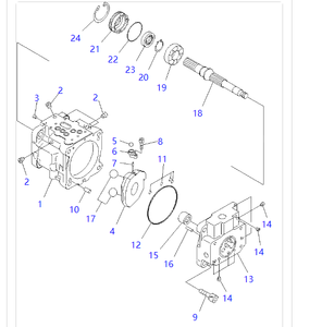 ปั๊มไฮดรอลิกหลัก KOMATSU PC30MR-1 PC30UU-3 PC30MRX-1 รุ่น 708-1S-00222 708-1S-00252 สำหรับรถขุดขนาดเล็ก - Product Image 4