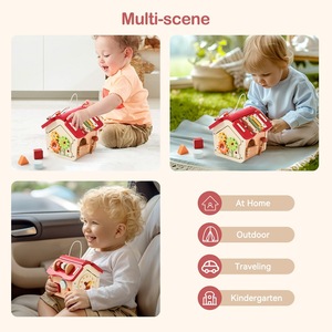 <span class=keywords><strong>Cube</strong></span> d'activités <span class=keywords><strong>en</strong></span> <span class=keywords><strong>bois</strong></span> écologique Montessori pour l'éducation précoce des enfants <span class=keywords><strong>de</strong></span> 5 à 7 ans, jouet sensoriel et développement <span class=keywords><strong>de</strong></span> la <span class=keywords><strong>motricité</strong></span> fine - Product Image 4