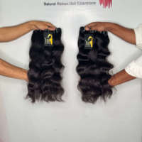 Extensions de cheveux naturels indiens vierges bruts ondulés et raides, mèches de cheveux humains bouclés bruts brésiliens en vison, tissées en paquets