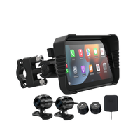 Nouveau produit Avertissement de zone aveugle Caméras avant et arrière Navigation connectée mobile Enregistreur de moto