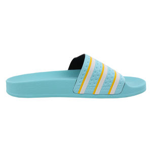 Chaussures Adidas Adilette pour hommes Couleur : Turquoise/Jaune/Blanc 100% authentiques - Product Image 3