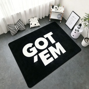 Tapis de sol personnalisé avec slogan imprimé, citation streetwear, design de texte personnalisé pour la décoration de la salle de sport - Product Image 3