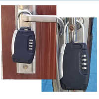 YH3655 Coffre-fort à clé dissimulée en alliage de zinc et fer, durable et antivol, avec serrure à code à 4 chiffres, emballage personnalisable pour la maison, la voiture et l'extérieur