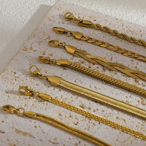 18K Gold Plated Stainless Steel Women Jewelry Summer Trendy <b>Charm</b> Bracelet for Women Fade-Resistant Jewelry in Ins Style - Product Image 2