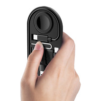 Câble de données USB 2.0 Type-C vers Type-C multifonctionnel créatif 60W à charge rapide avec boîte de rangement pour téléphone portable et montre connectée
