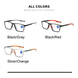 <span class=keywords><strong>Gafas</strong></span> Ópticas Deportivas Unisex Cuadradas y Delgadas, Lentes con Protección Contra la Luz Azul, Armazón TR90 para Computadora y Lectura - Product Image 6