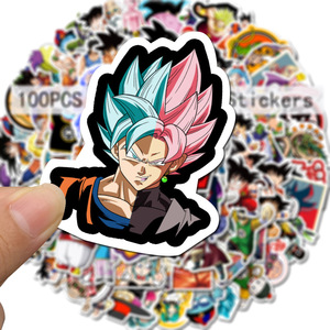 100 pièces <span class=keywords><strong>Dragon</strong></span> <span class=keywords><strong>Ball</strong></span> Cool dessin animé papier décor pour enfants garçon enfants <span class=keywords><strong>livre</strong></span> téléphone portable bagages Anime autocollants - Product Image 3