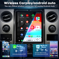Reproductor de DVD de 12.1 Pulgadas para Ford F150 2009-2012, Radio con Pantalla Táctil Vertical Tesla Android 13, Kit Completo de Navegación
