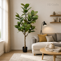 Vente en gros d'arbres artificiels en plastique Cordyline de 1,5 m, plante en pot à feuilles vertes variées de 5 pieds, luxueuse pour la maison, le bureau, le hall d'hôtel