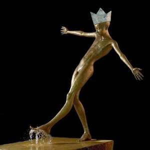 Lebendige Bronze-Brunnen-Skulptur mit Offsetdruck Kunden spezifische Designs für luxuriöse Außen-und Gewerbe räume - Product Image 6