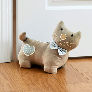 Butée de porte en tissu motif chaton bleu, décorative, durable, pour la maison - Product Image 2