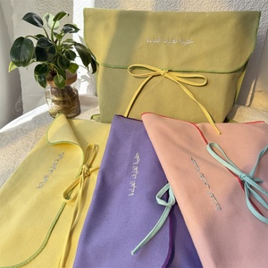 ซองจดหมายรีไซเคิลสไตล์มินิมอล QMS ลายก้างปลา พร้อมกระเป๋าใส่ของตกแต่ง ทำจากผ้าฝ้ายทวิลลินิน - Product Image 1