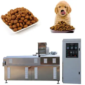 Este equipo automático de fabricación de alimentos para perros es una línea de producción completa de alimentos secos para perros y gatos