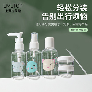 Set de Cuidado de la Piel para Viaje Lmltop 6 en 1 con Botellas con Pulverizador para Manos y Rostro SY1039 - Product Image 3