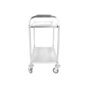 Chariot utilitaire robuste à deux niveaux en acier inoxydable |   Équipement commercial polyvalent pour restaurant, hôtel, laboratoire, maison - Product Image 3
