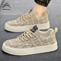 2024 toile chaussures hommes toile à lacets course baskets décontracté mode hommes chaussures confort classique Vintage marche Style chaussures