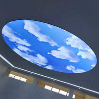 Film de plafond extensible doux au design ciel bleu premium, taille et motif personnalisables pour la décoration intérieure haut de gamme