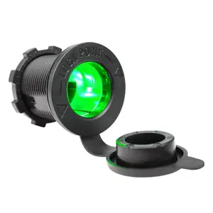 Motorfiets Auto Waterdicht Universeel Usb Stopcontact Sigaar Aansteker Sigarettenaansluiting Voeding Dc 12V 24V Met Led Licht Voor Marine