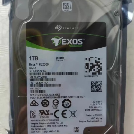 For ST1000NX0423 Exos 7E2000 1TB 7200RPM for 2.5-inch Server HDD Genuine Factory-Removed Component